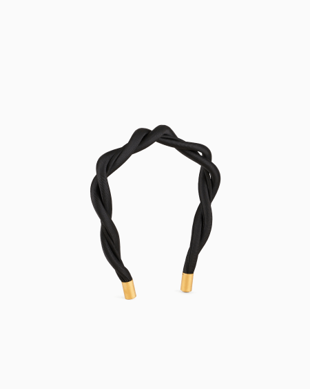 a|x armani exchange Twisted fabric headband