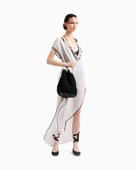 A|x Armani Exchange Two-tone One-piece Swimsuit
