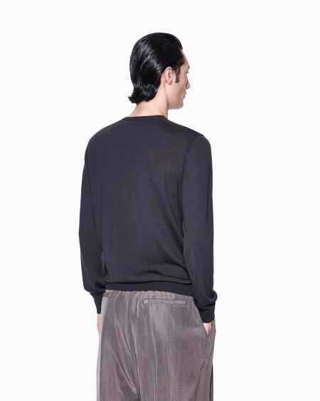 A|x Armani Exchange Virgin-wool Crew-neck Jumper