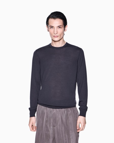 A|x Armani Exchange Virgin-wool Crew-neck Jumper