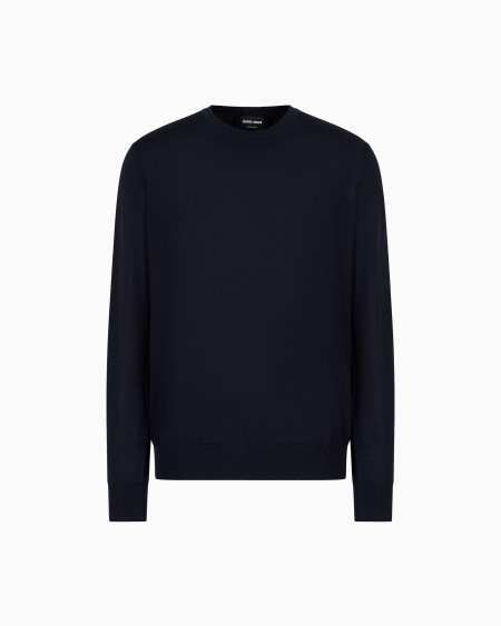 a|x armani exchange Virgin-wool crew-neck jumper