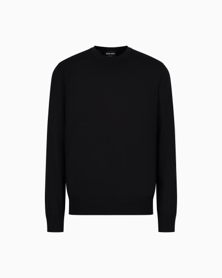 a|x armani exchange Virgin-wool crew-neck jumper