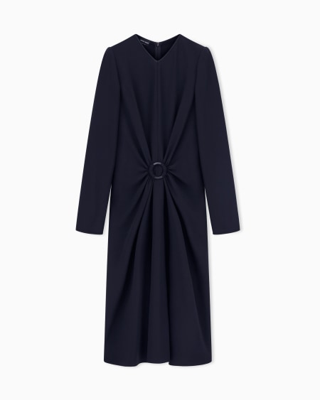 a|x armani exchange Viscose cady midi dress