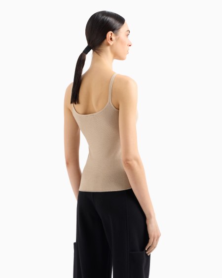 A|x Armani Exchange Viscose Ottoman Top