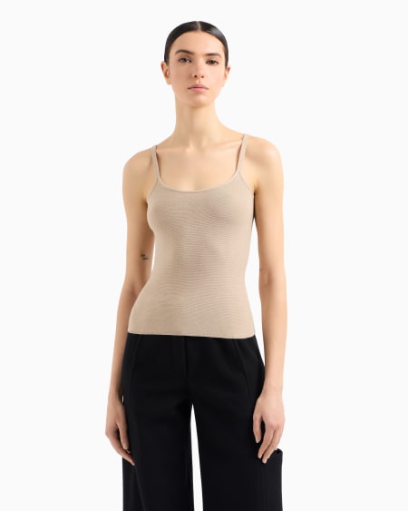 A|x Armani Exchange Viscose Ottoman Top