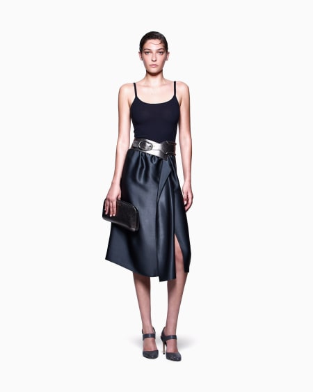 A|x Armani Exchange Viscose Ottoman Top