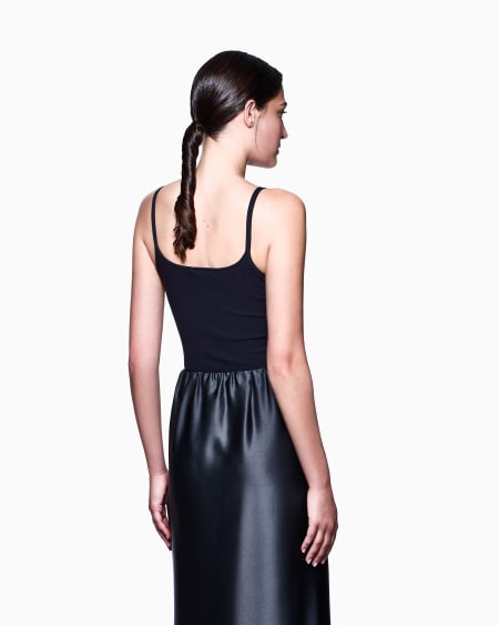 A|x Armani Exchange Viscose Ottoman Top