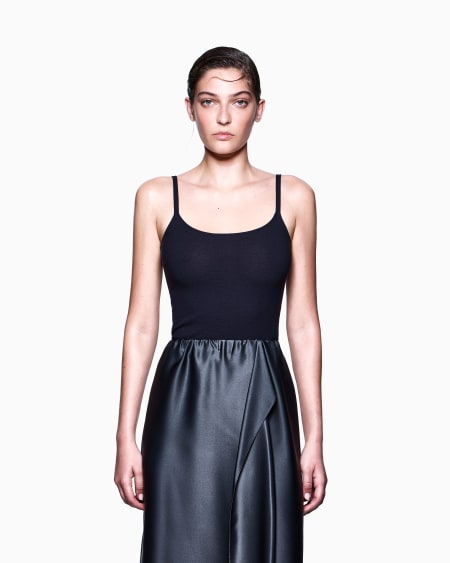 A|x Armani Exchange Viscose Ottoman Top