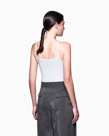 A|x Armani Exchange Viscose Ottoman Top