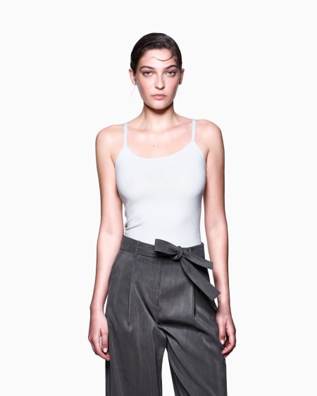 A|x Armani Exchange Viscose Ottoman Top