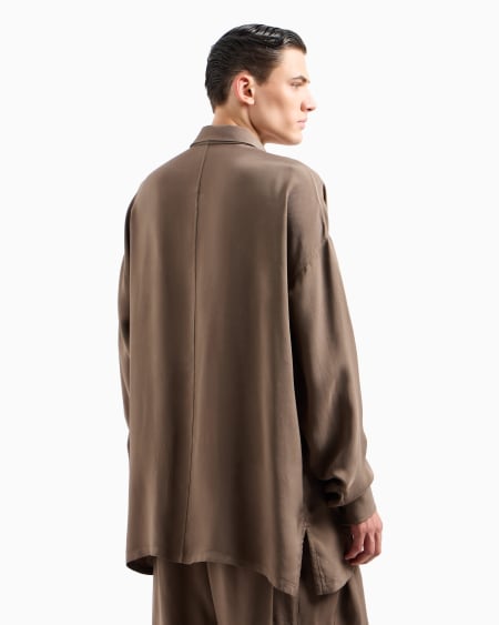 A|x Armani Exchange Viscose Shirt Jacket