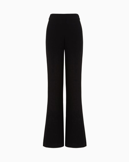 a|x armani exchange Wide-leg silk trousers