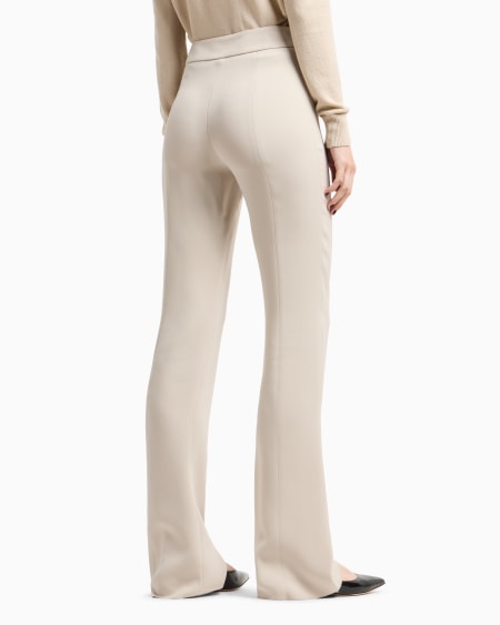 A|x Armani Exchange Wide-leg Silk Trousers