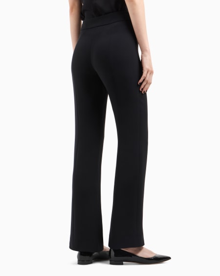 A|x Armani Exchange Wide-leg Silk Trousers
