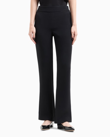 A|x Armani Exchange Wide-leg Silk Trousers
