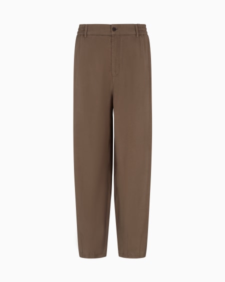 a|x armani exchange Wide-leg viscose trousers