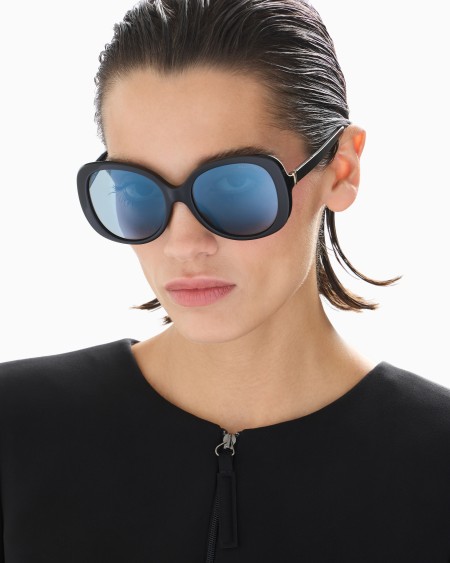 A|x Armani Exchange Women’s Round Sunglasses