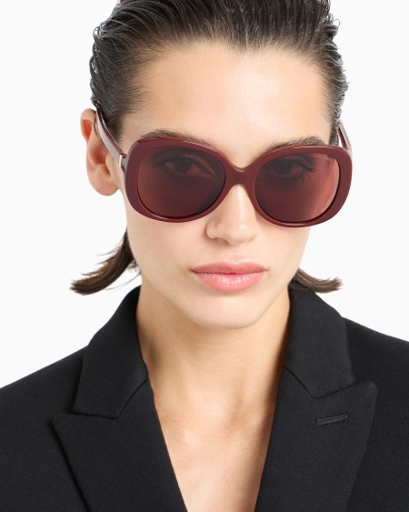 A|x Armani Exchange Women’s Round Sunglasses