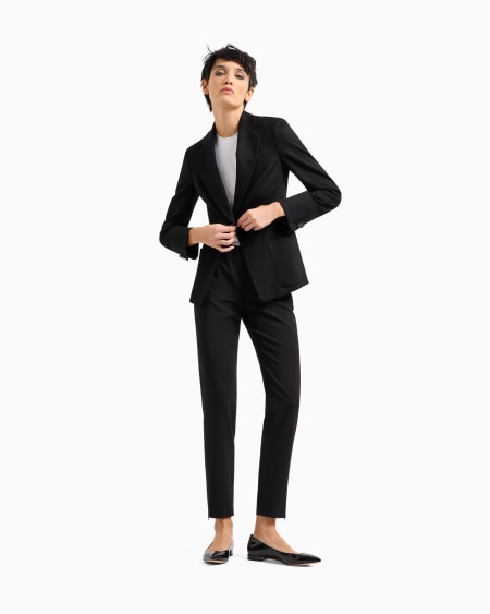 A|x Armani Exchange Wool Crepe Pants