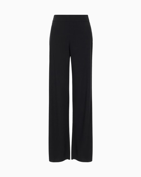 a|x armani exchange Wool crepe trousers