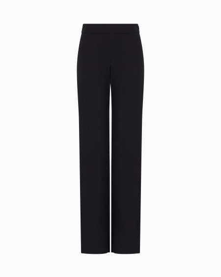 a|x armani exchange Wool crepe trousers