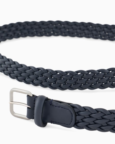 A|x Armani Exchange Woven Leather Belt