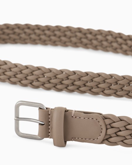 A|x Armani Exchange Woven Leather Belt