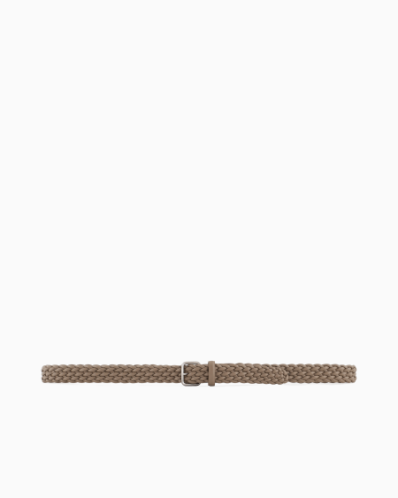 A|x Armani Exchange Woven Leather Belt