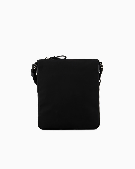 A|x Armani Exchange ASV Crossbody Bag In Nylon And Pebbled Leather