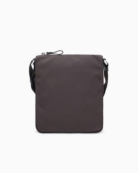 A|x Armani Exchange ASV Crossbody Bag In Nylon And Pebbled Leather