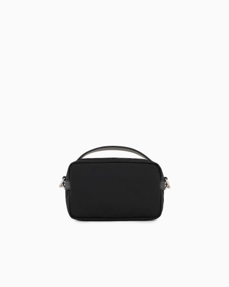 A|x Armani Exchange ASV Mini Crossbody Bag In Nylon And Leather