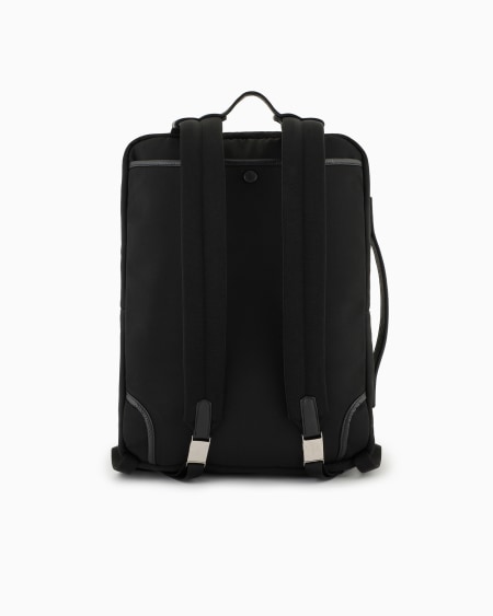 A|x Armani Exchange ASV Nylon And Pebbled-leather Backpack
