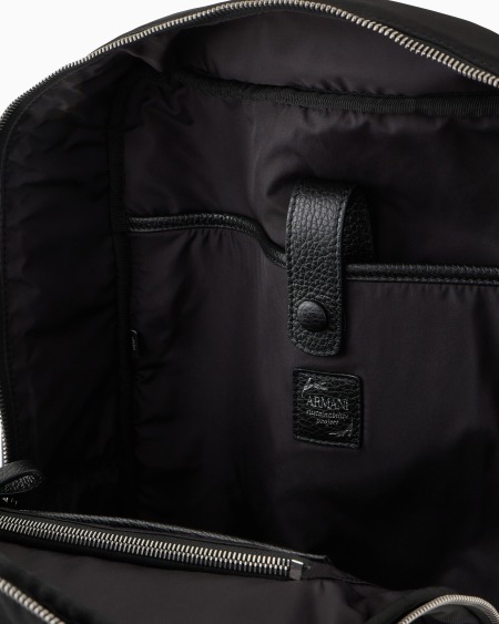 A|x Armani Exchange ASV Nylon And Pebbled-leather Backpack