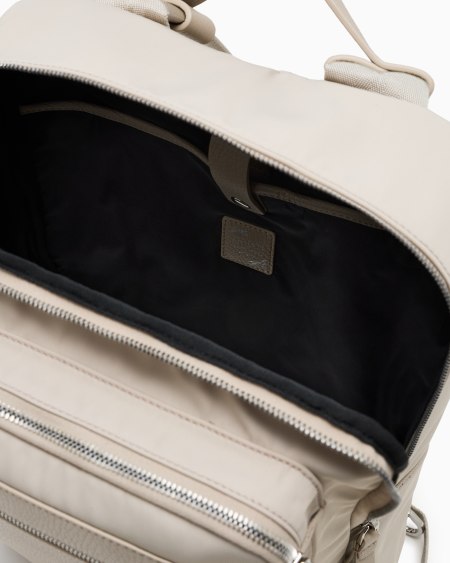A|x Armani Exchange ASV Nylon And Pebbled-leather Backpack
