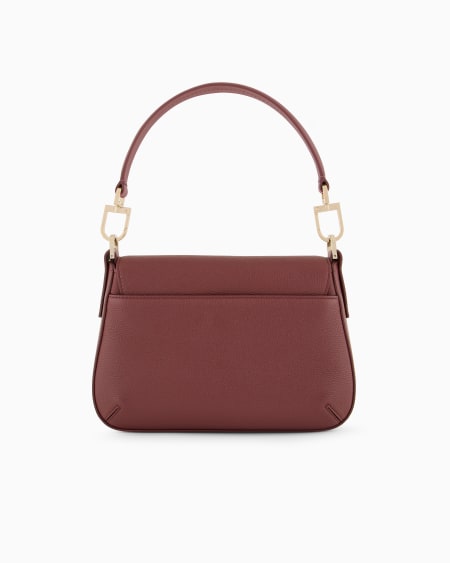 A|x Armani Exchange ASV Small La Prima Soft Pebbled Leather Bag