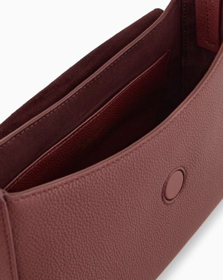 A|x Armani Exchange ASV Small La Prima Soft Pebbled Leather Bag