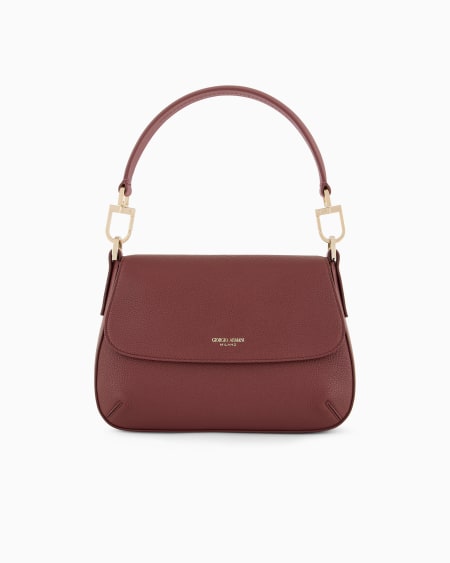 a|x armani exchange ASV small la Prima Soft pebbled leather bag a|x armani exchange ASV small la Prima Soft pebbled leather bag