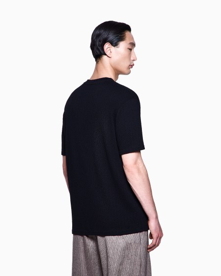 A|x Armani Exchange ASV Stretch Cashmere And Viscose-blend Crew-neck T-shirt