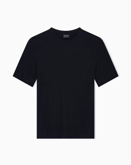 a|x armani exchange ASV stretch cashmere and viscose-blend crew-neck T-shirt