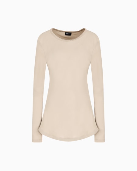 a|x armani exchange Blouse in triple silk georgette