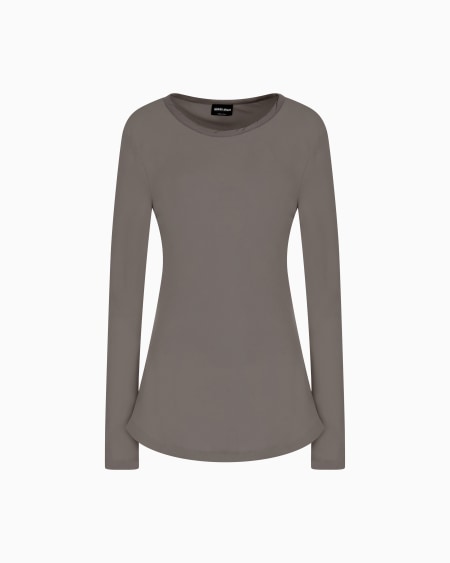 a|x armani exchange Blouse in triple silk georgette