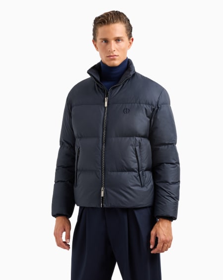 A|x Armani Exchange Bomber Jacket With Goose-down Padding