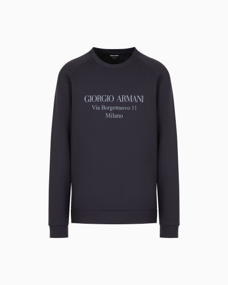 a|x armani exchange Borgonuovo 11 sweatshirt in cotton double jersey