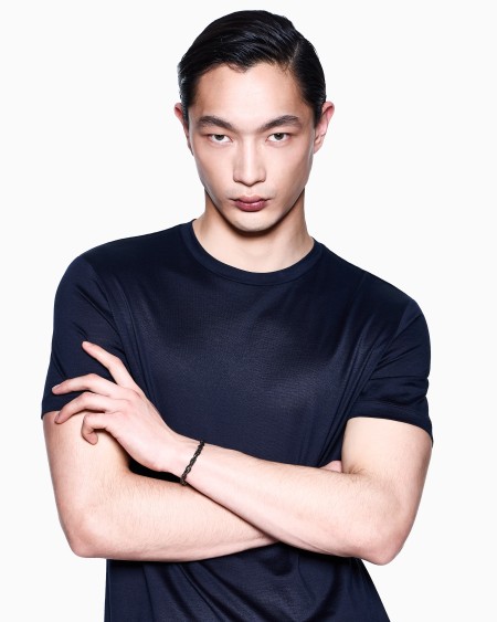 A|x Armani Exchange Braided Sterling Silver Bracelet