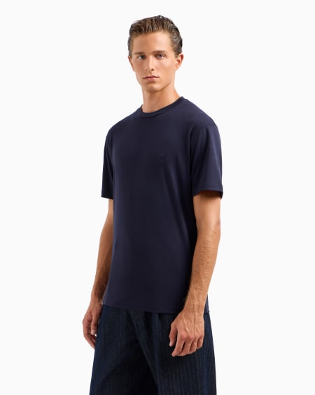 A|x Armani Exchange Cashmere And Cotton Interlock Crew-neck T-shirt