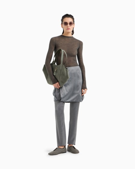 A|x Armani Exchange Cashmere And Mohair Wool Crew-neck Jumper