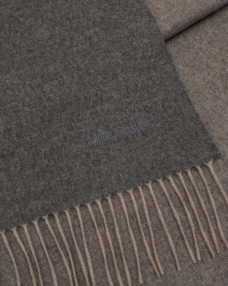 A|x Armani Exchange Cashmere Scarf With Embroidered Logo