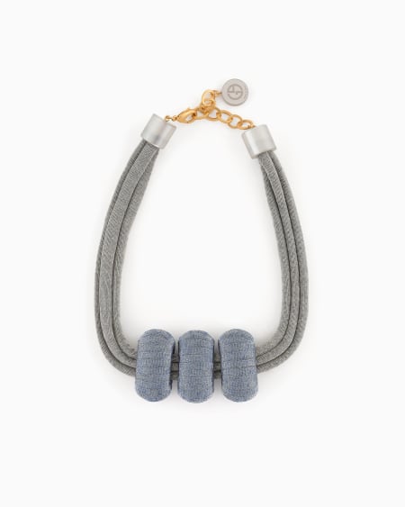 a|x armani exchange Choker necklace in viscose tube