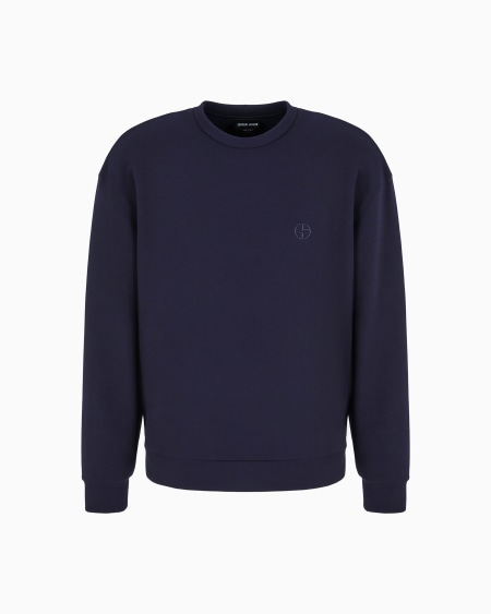 a|x armani exchange Cotton and cashmere crew-neck sweatshirt