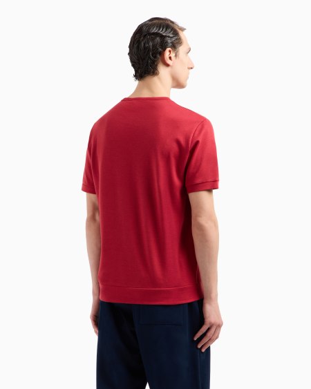 A|x Armani Exchange Cotton And Silk Crew-neck T-shirt